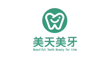 美天美牙口腔類LOGO設計