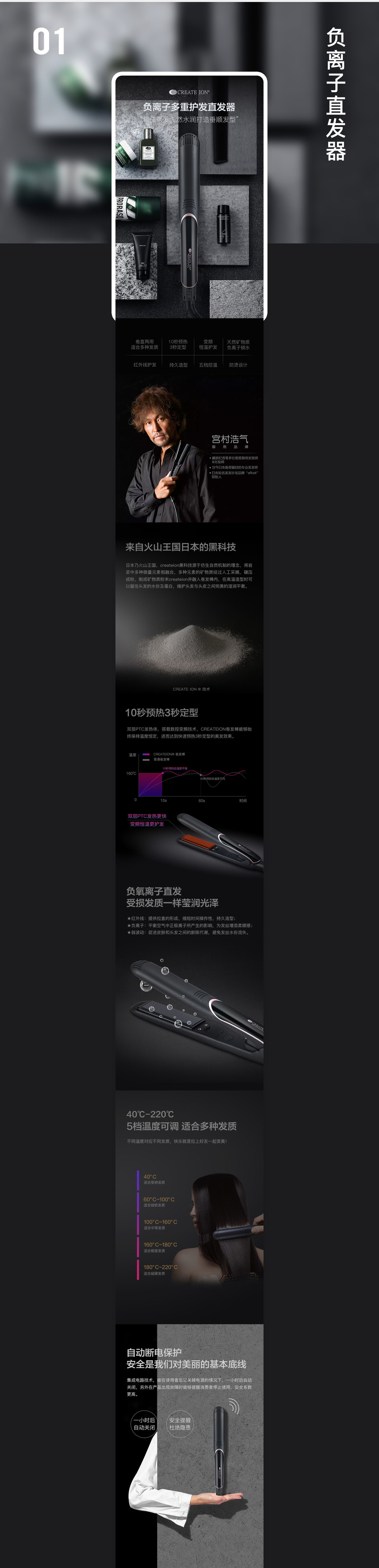 create ion卷發(fā)棒品牌電商視覺案例圖1