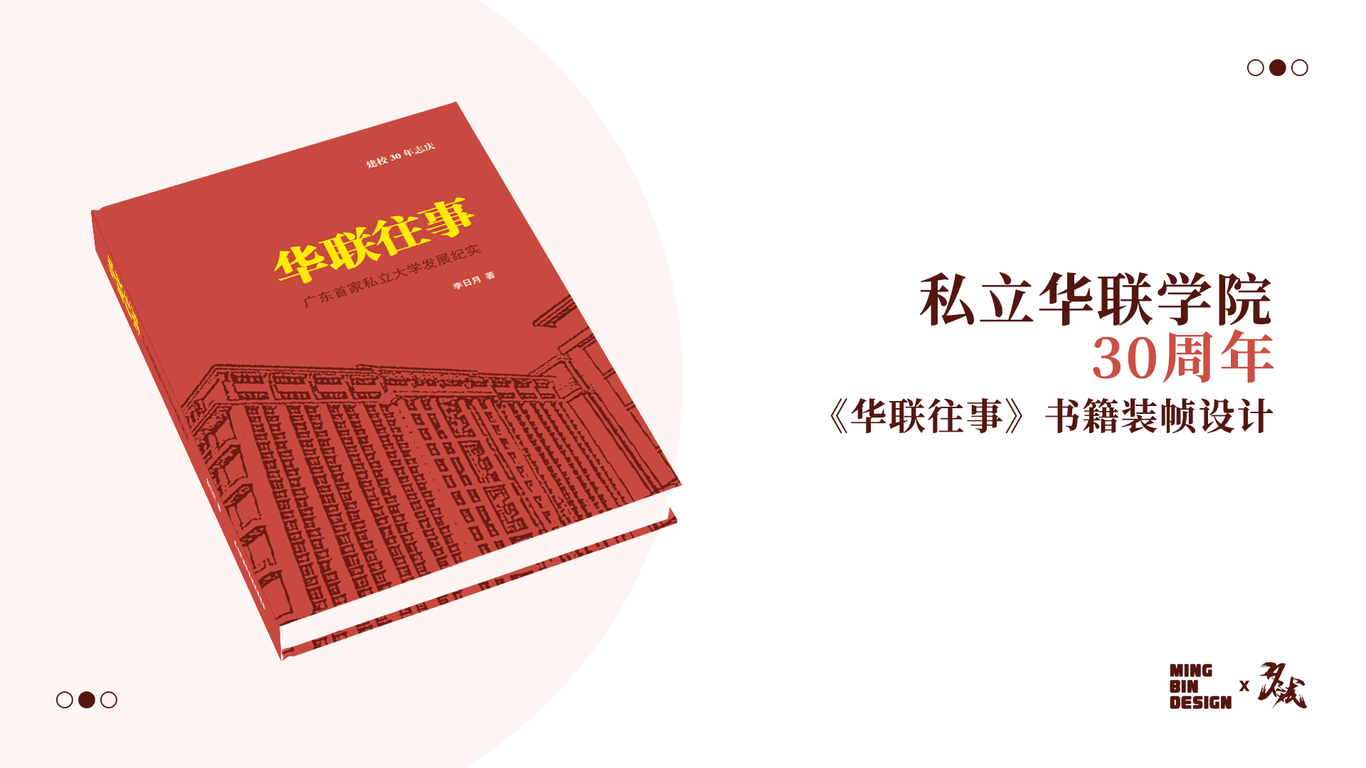 私立华联学院30周年-《华联往事》书籍装帧设计图0