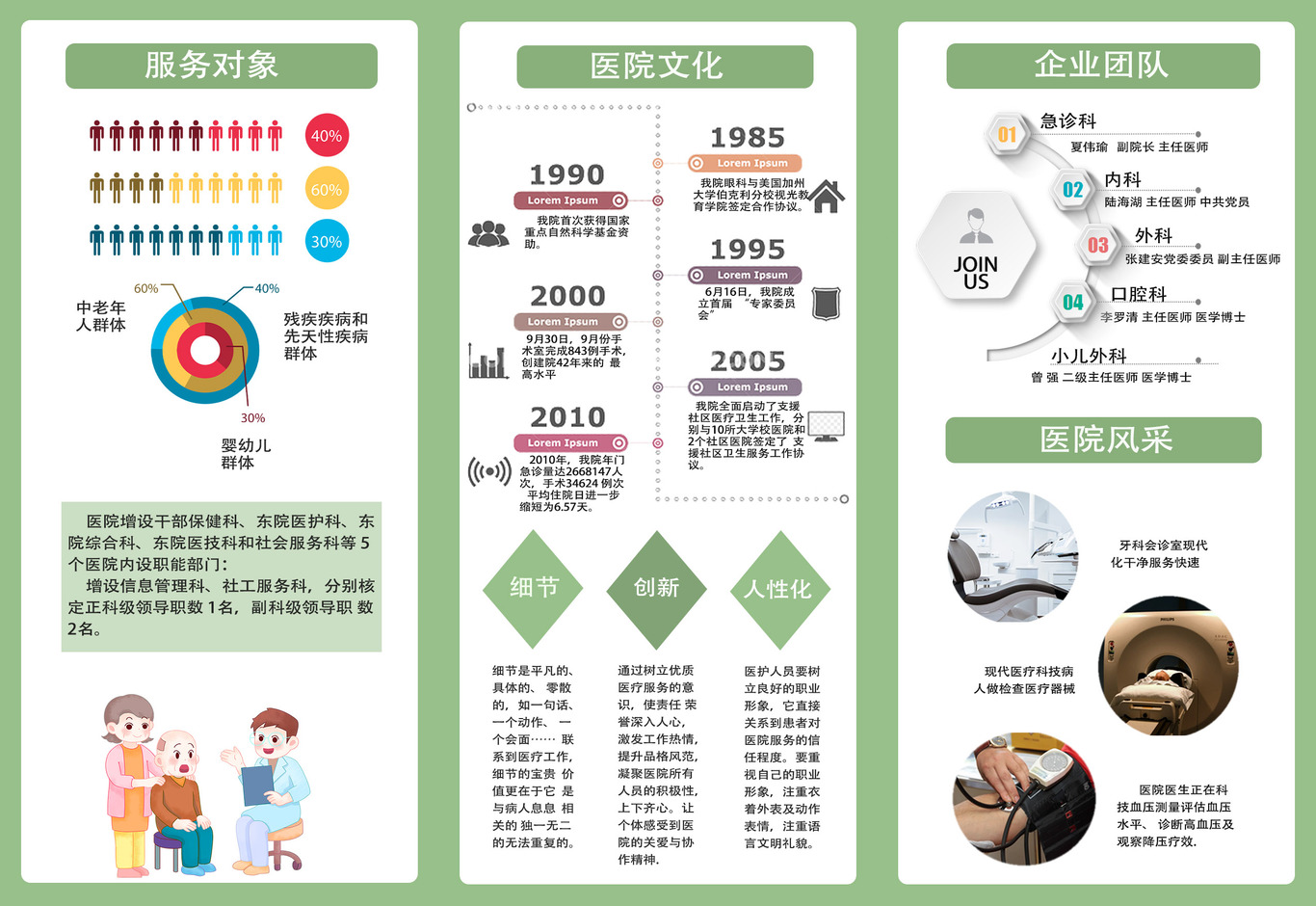 醫療三折頁設計圖1