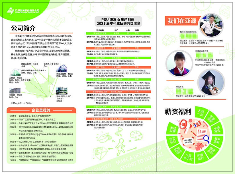 大学招聘折页图1