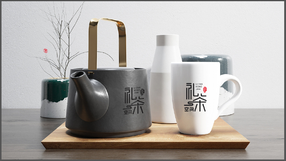 禮茶空間茶類飲品LOGO設(shè)計(jì)中標(biāo)圖3