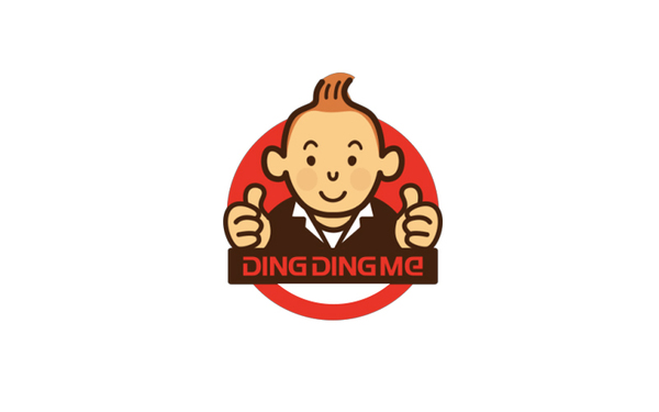 Dingdingme餐飲店logo設計