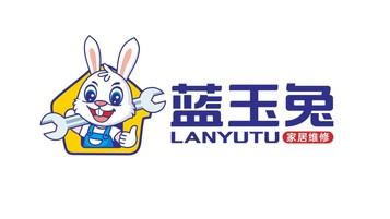 蓝玉兔家政品牌LOGO设计