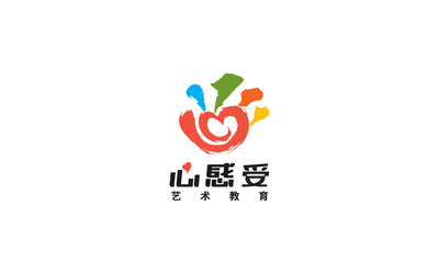 心感受艺术教育LOGO设计方案