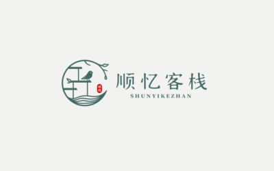 順憶客棧logo設(shè)計