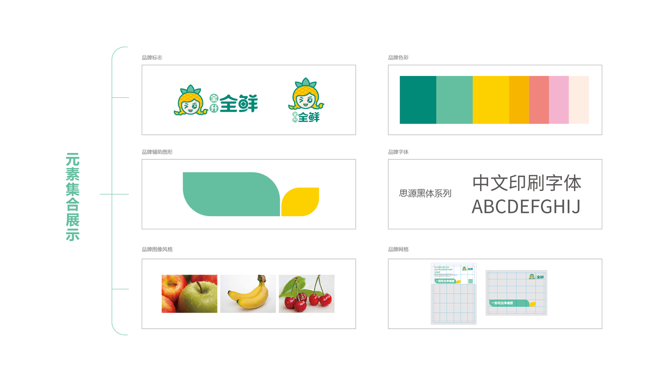 全升全鮮生鮮品牌VI設(shè)計中標圖2