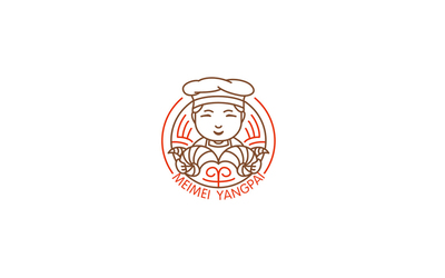 梅梅羊排餐饮LOGO设计