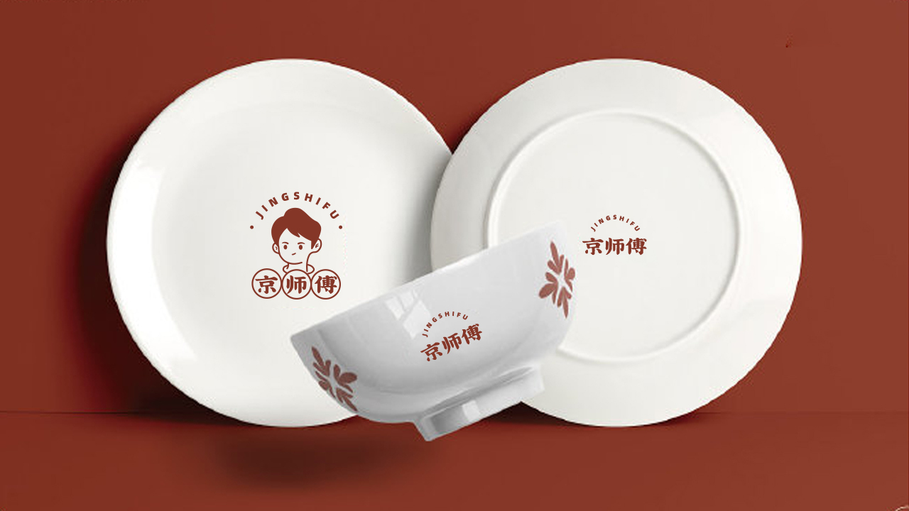 京师傅餐饮品牌logo设计卡通logo设计图14