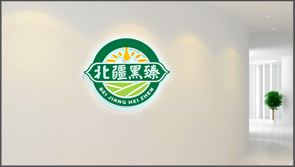 北疆黑臻食品品牌LOGO設(shè)計(jì)中標(biāo)圖2