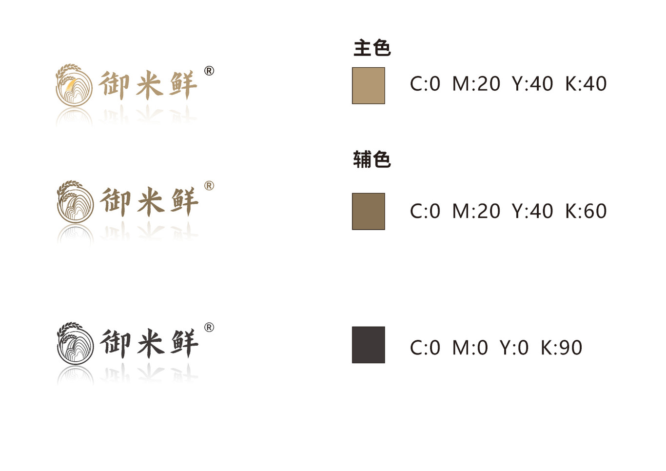 御米鮮生活館品牌VI設(shè)計(jì)圖1