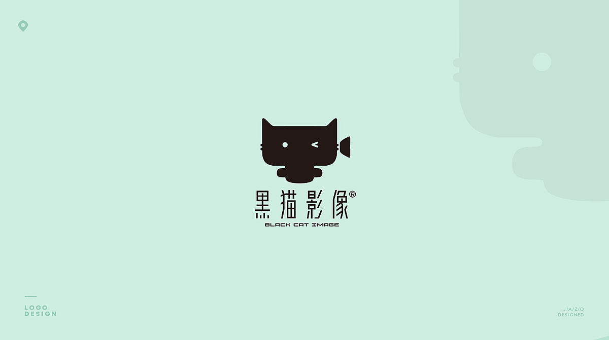 黑貓影像LOGO/VI設(shè)計(jì)圖0