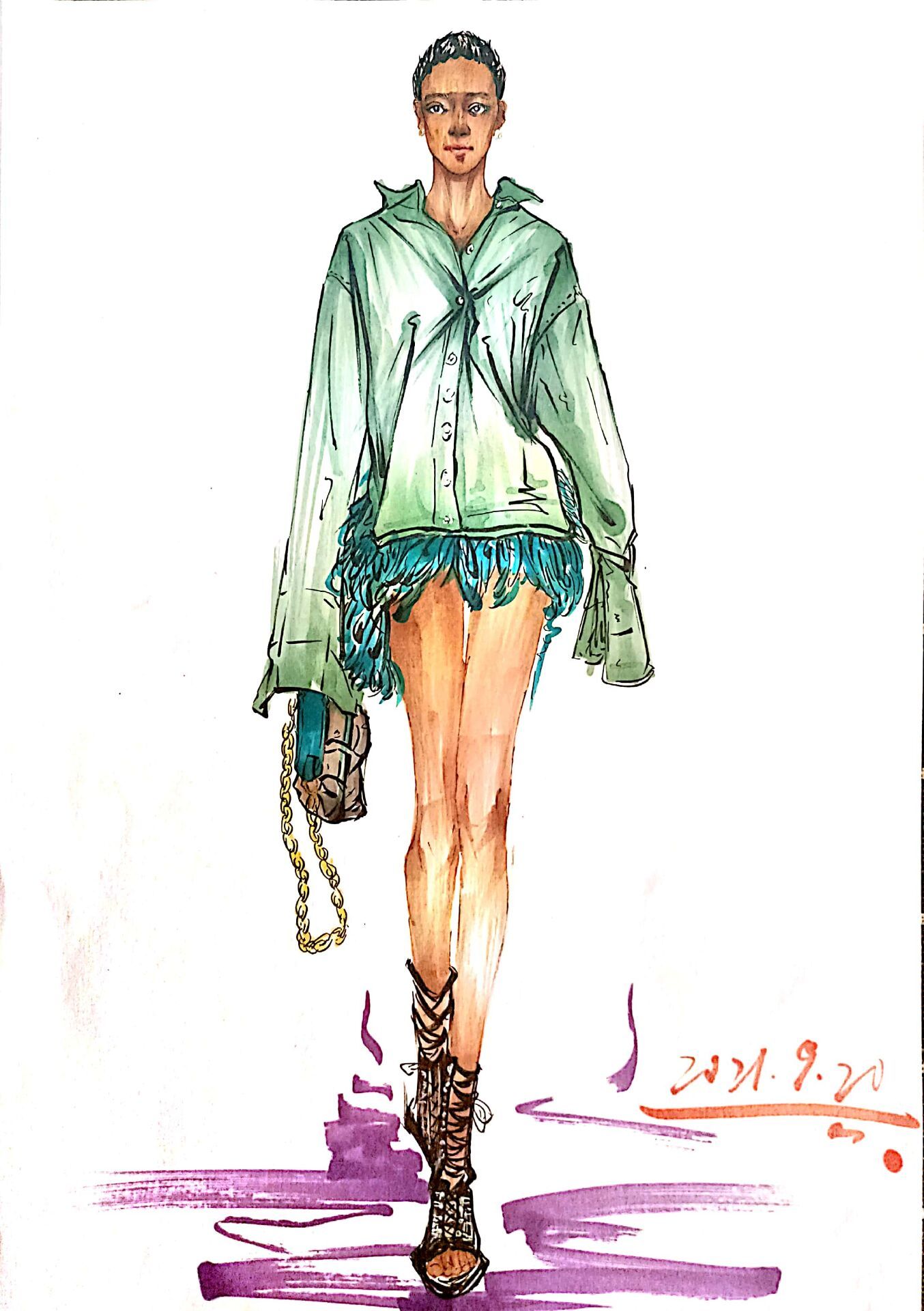 服裝效果圖圖2