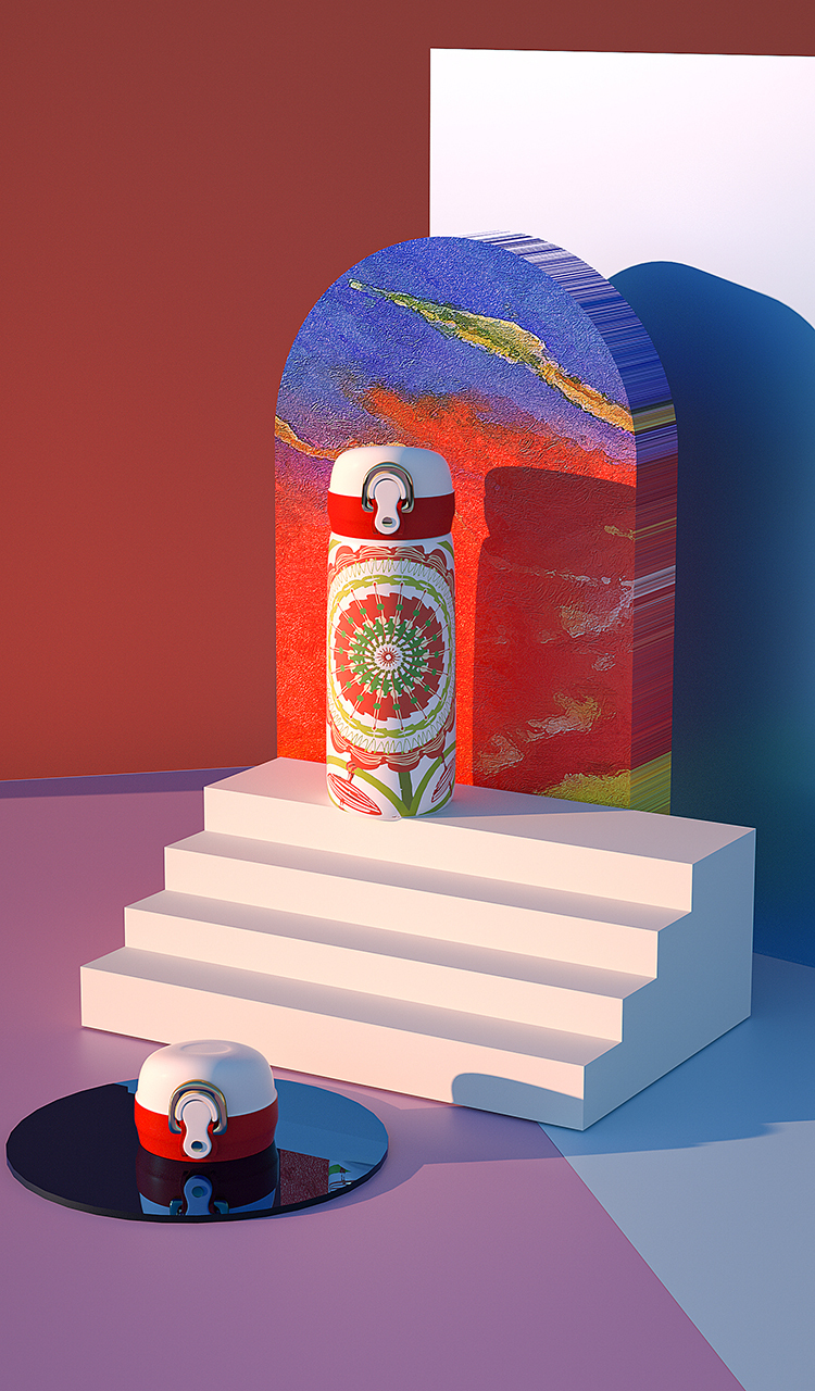 水杯外观设计及电商3D表现图8