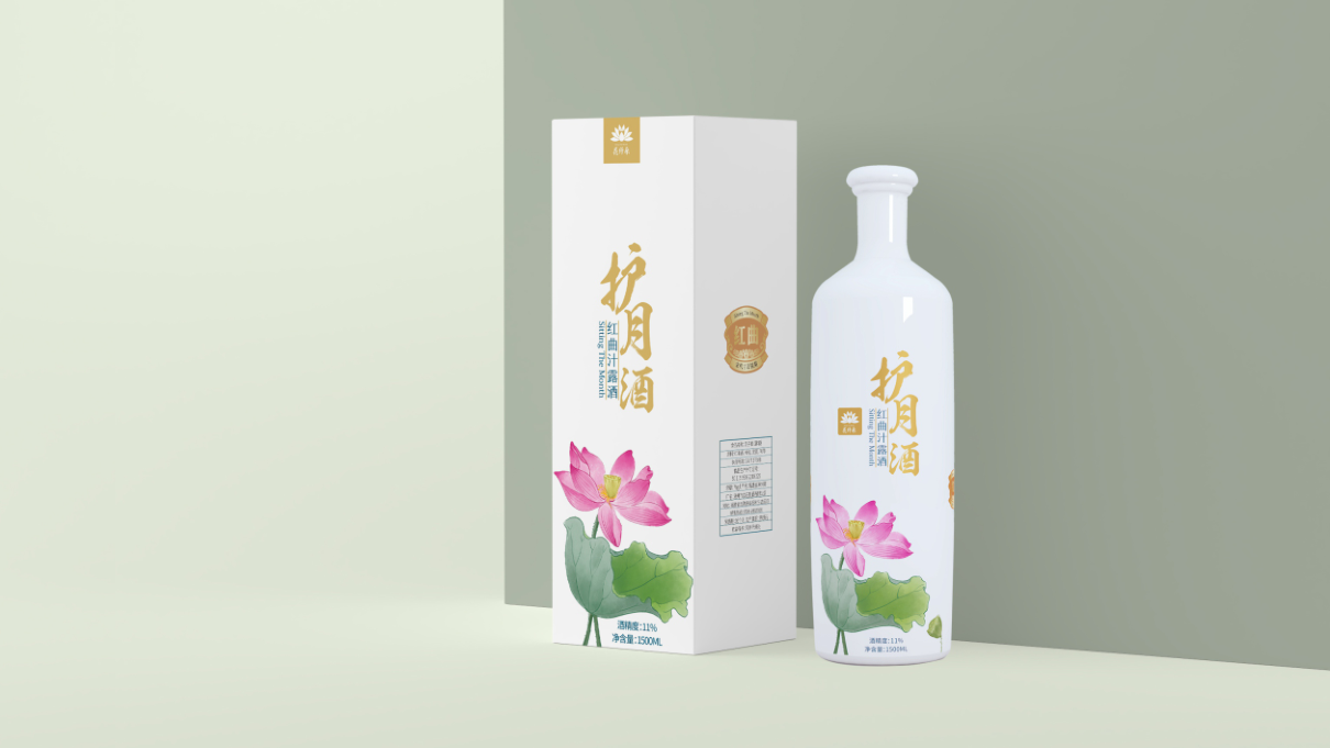 花纤朵护月酒品牌包装设计图9