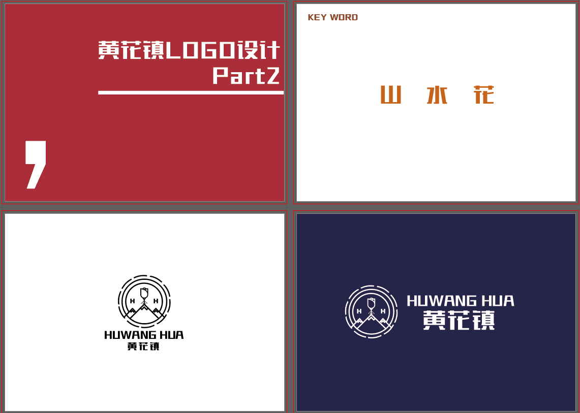 黄花镇logo设计图2
