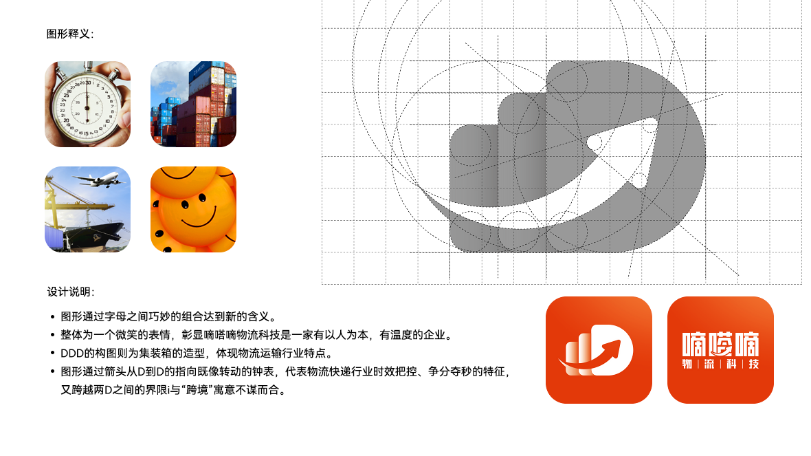 深圳市嘀嗒嘀物流科技logo設(shè)計圖2