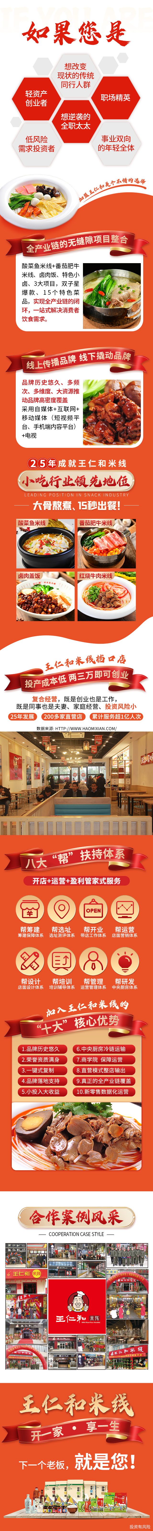 餐饮加盟落地页图1