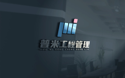 普米工程管理LOGO设计