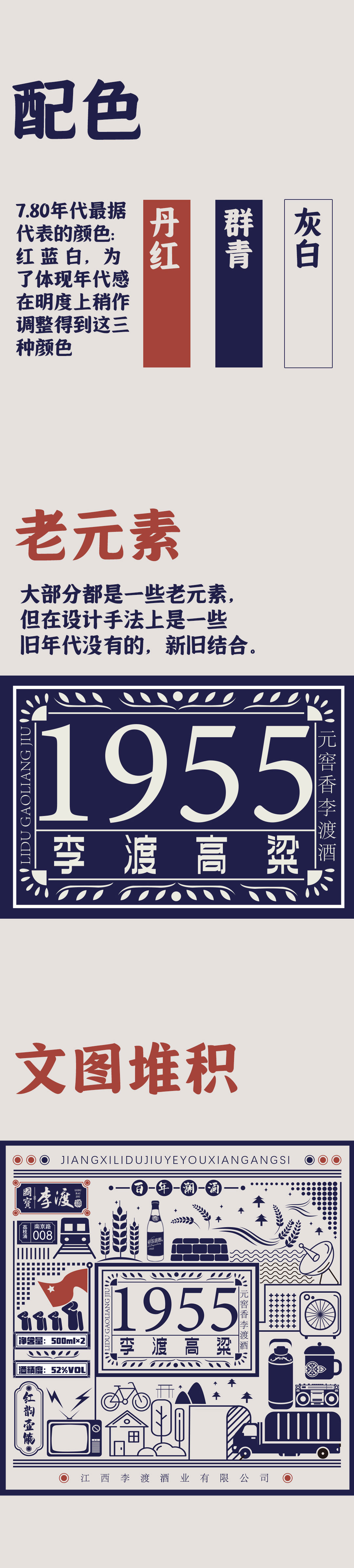 李渡酒业1955产品礼盒包装设计图2