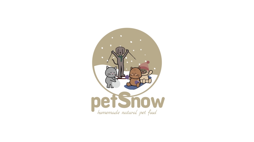 petsnow寵物食品類LOGO設(shè)計