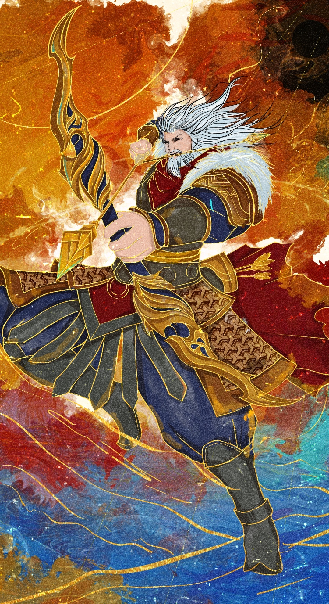 虎年五虎将贺岁商业插画图1