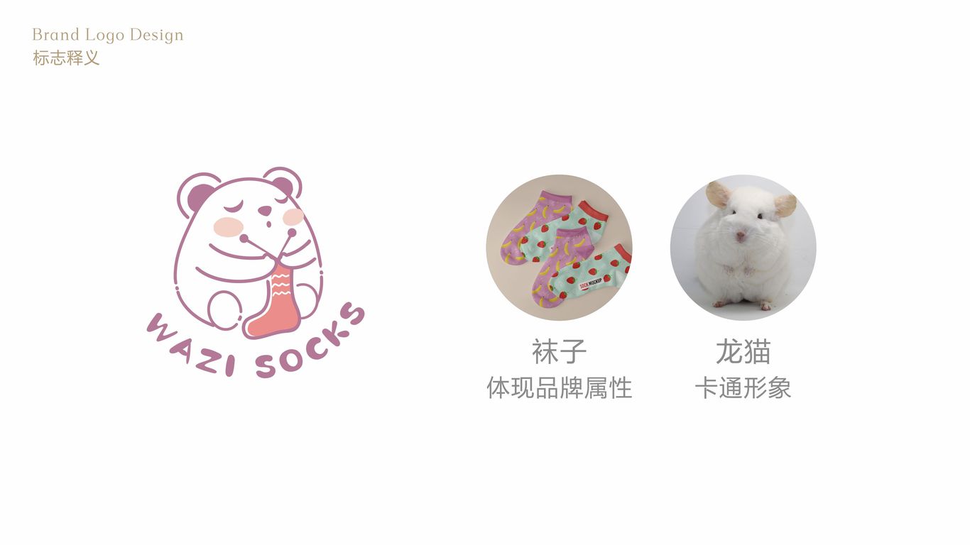 WAZI SOCKS 襪子品牌logo設(shè)計(jì)圖1