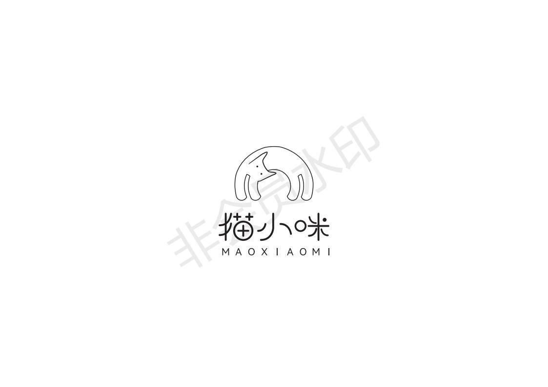 猫小咪LOGO设计图1