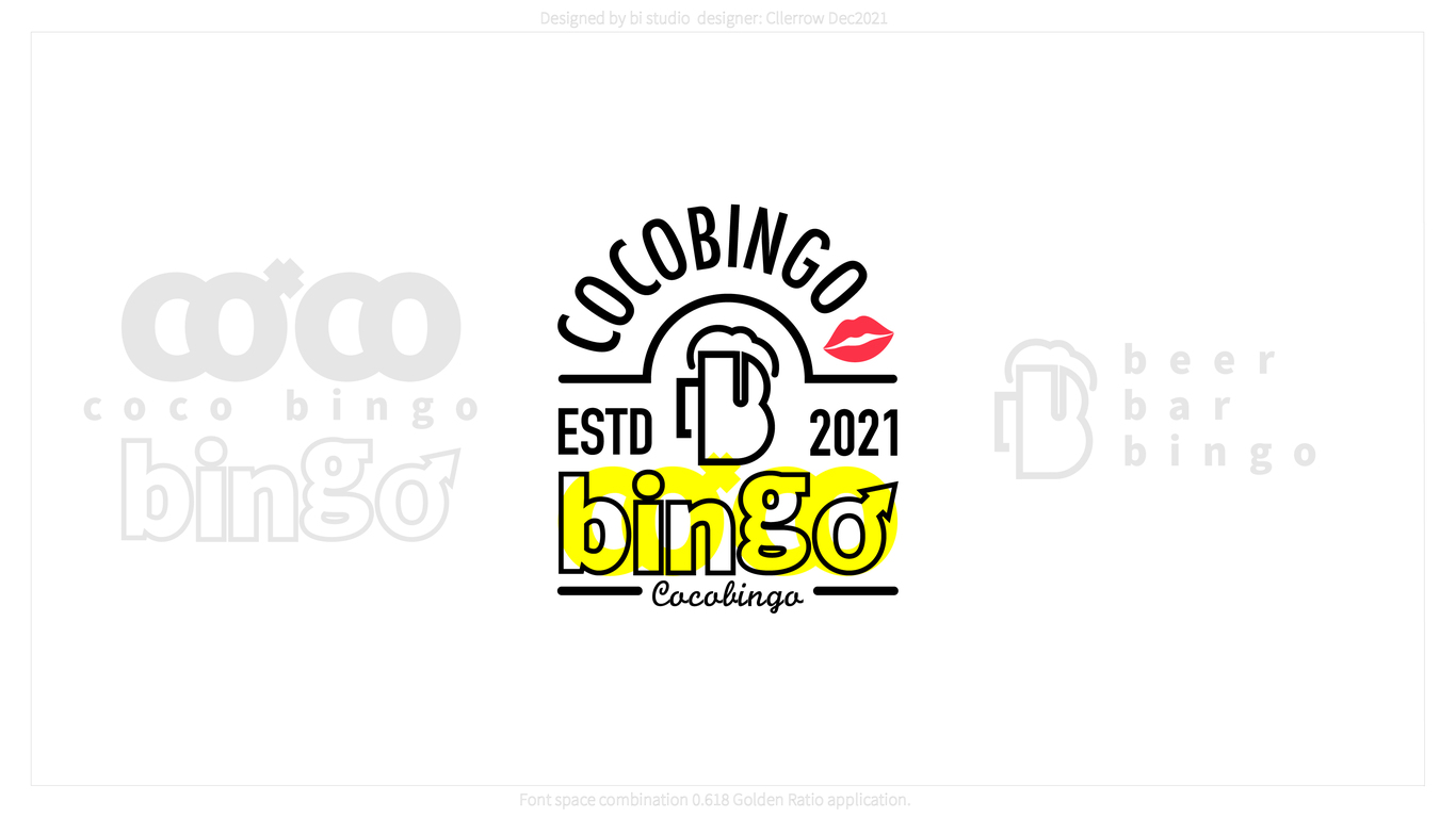 COCO BINGO酒吧品牌logo&包裝設計圖1