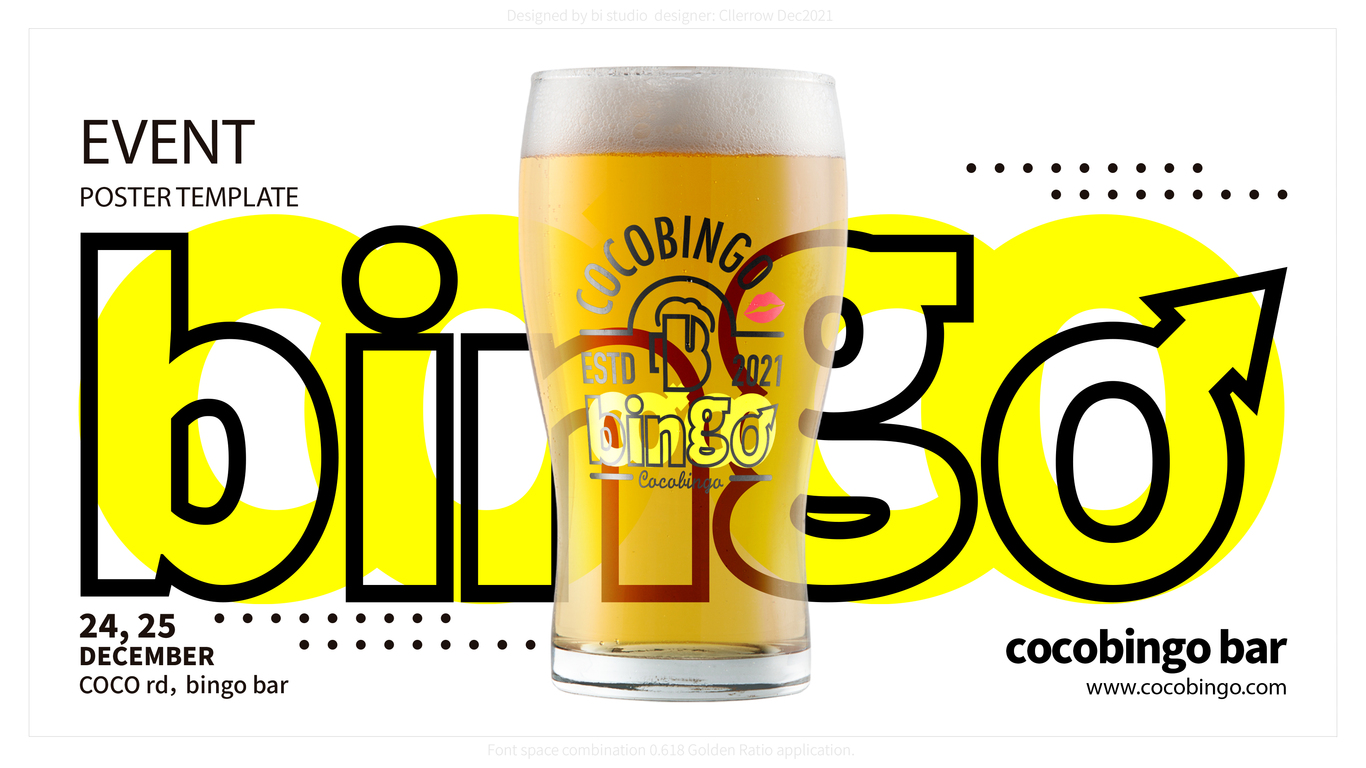 COCO BINGO酒吧品牌logo&包裝設計圖2