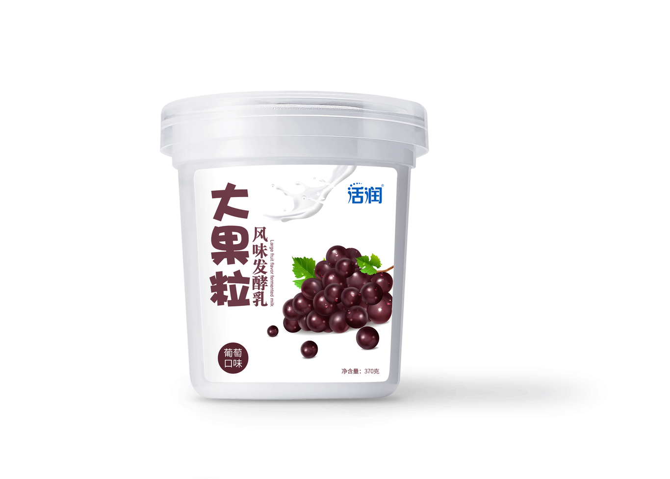 大果粒风味发酵乳包装图1