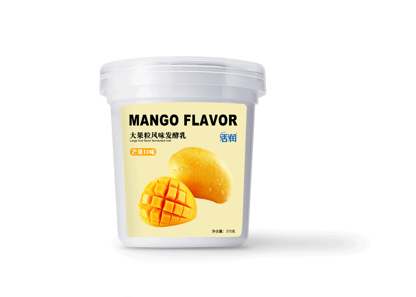 大果粒风味发酵乳包装图2