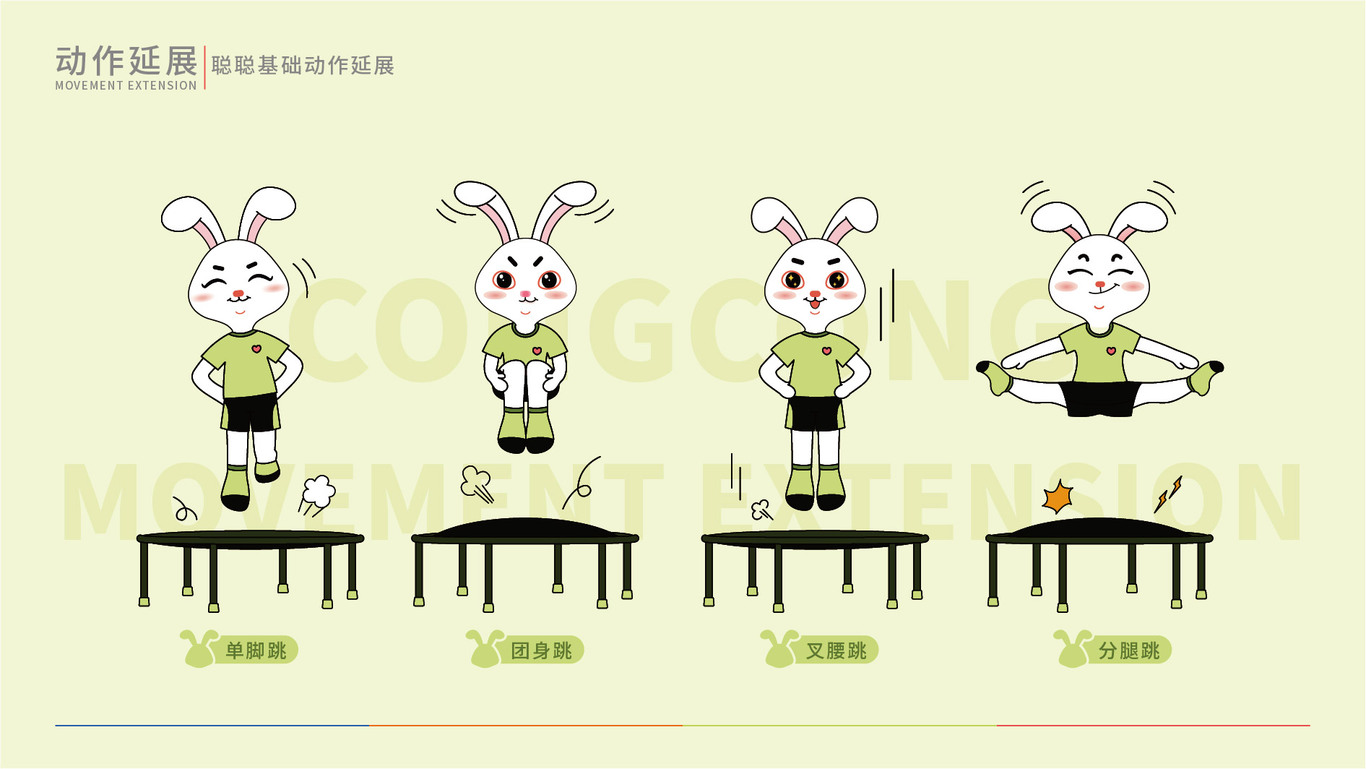 国家体育总局蹦床兔IP形象设计图20