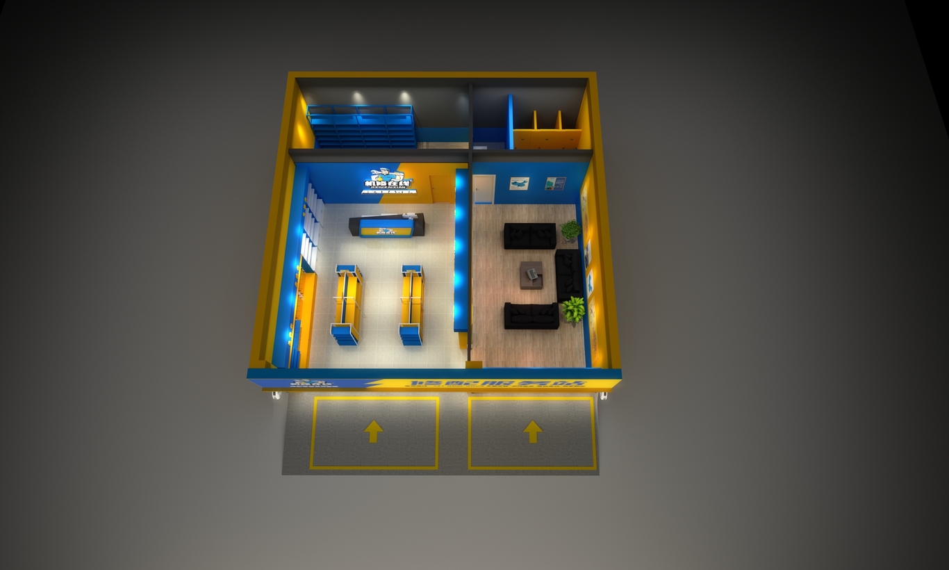 機(jī)修在線汽配店si空間設(shè)計圖0