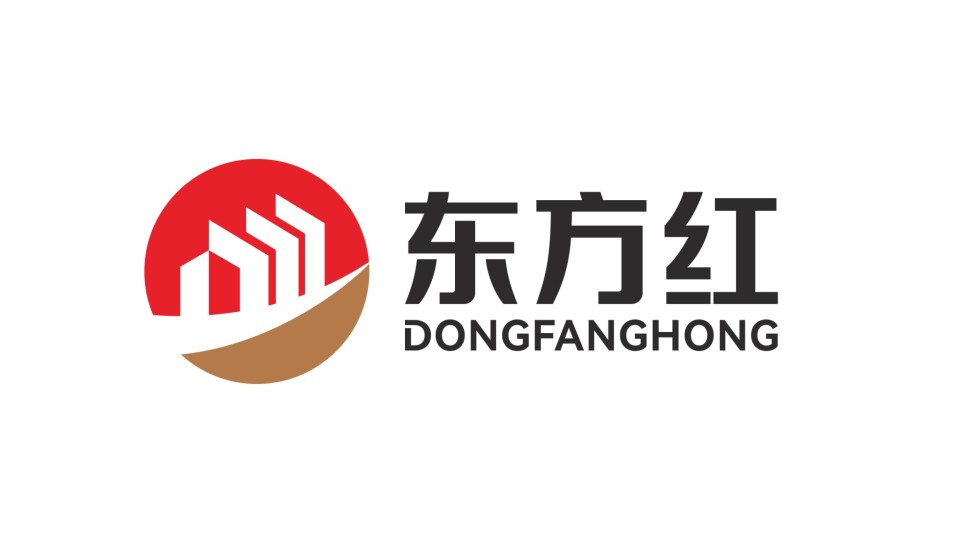 东方红建筑类LOGO设计