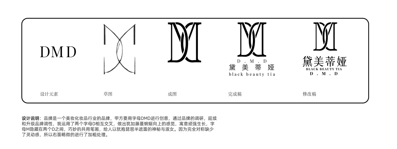 黛美蒂娅DMD品牌LOGO设计图4