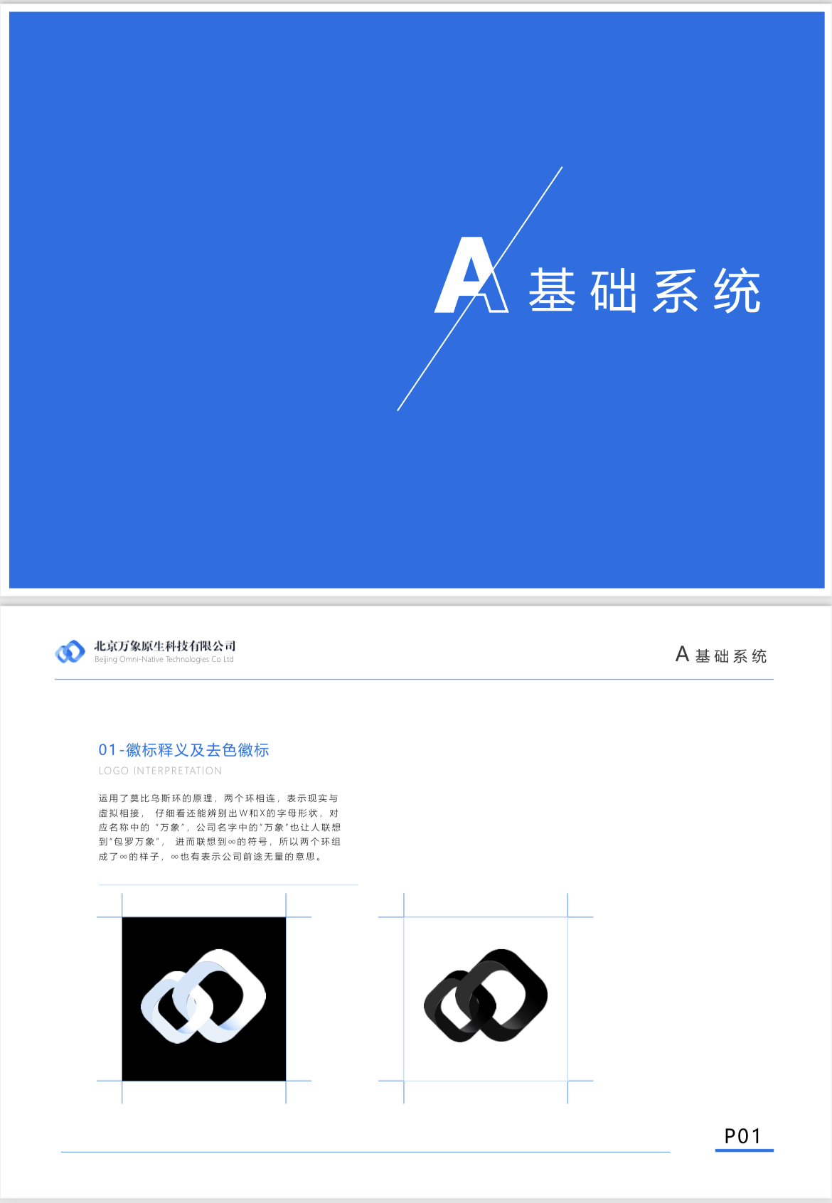 北京市萬象原生科技有限公司VI定制設計圖1