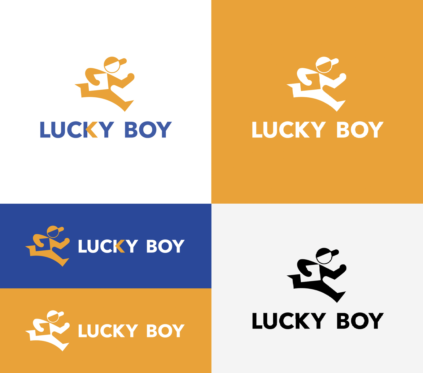 lucky boy物流貨運企業(yè)公司logo設計圖1