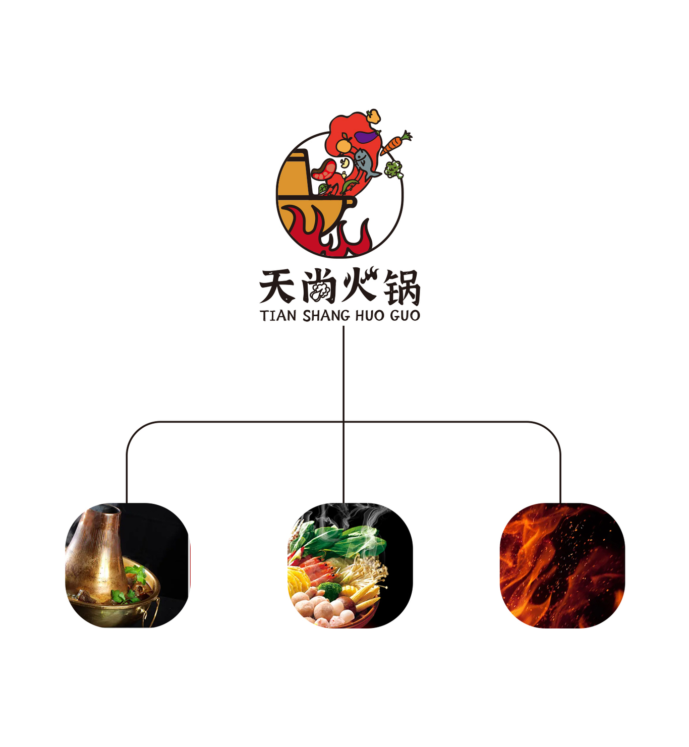 天尚火鍋甄選食材LOGO設(shè)計(jì)圖1