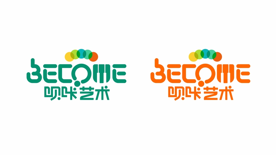 Become唄咔藝術(shù)藝術(shù)培訓(xùn)LOGO設(shè)計