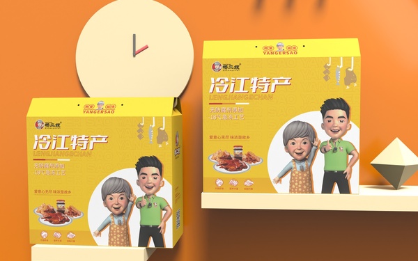 楊二嫂食品包裝盒設(shè)計