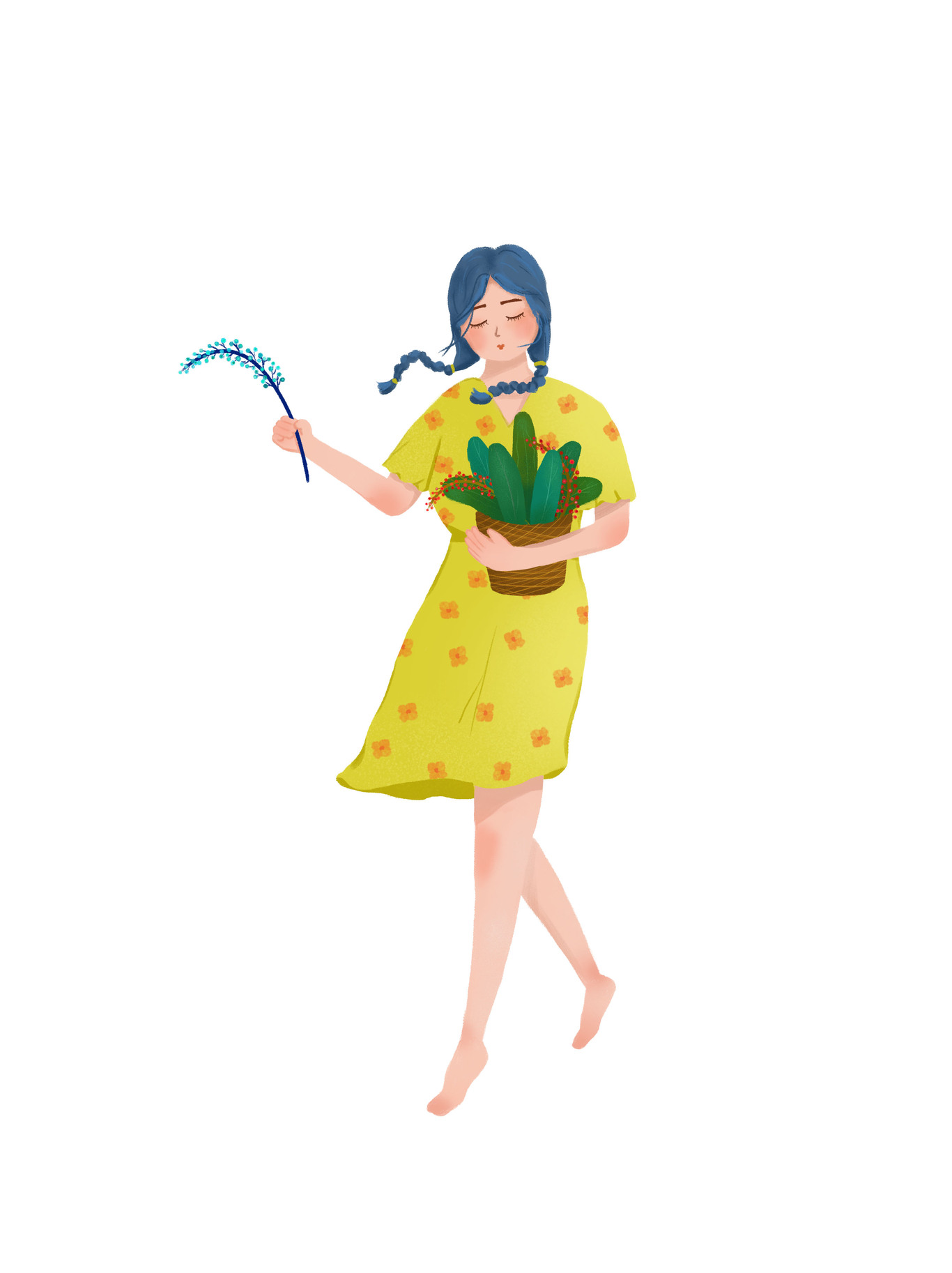 女孩插画图1