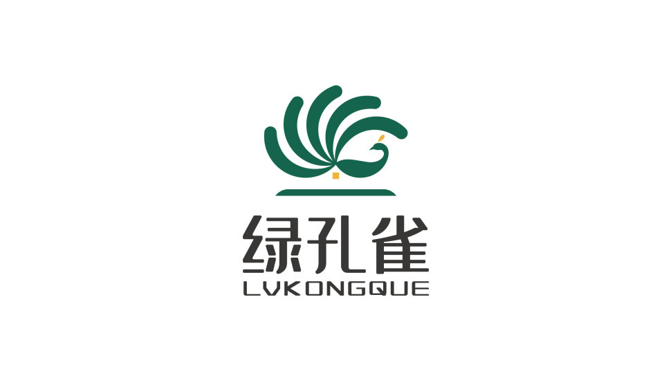 绿孔雀家具类LOGO设计