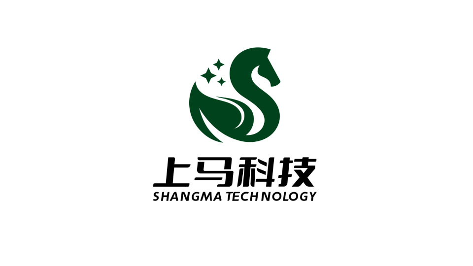 上馬科技科技類LOGO設計