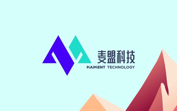 麥萌科技logo設(shè)計