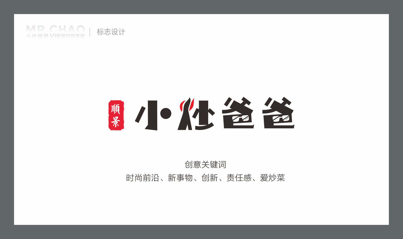 小炒爸爸餐饮 LOGO\VI设计图2