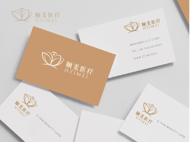 颐美医疗品牌logo设计图9