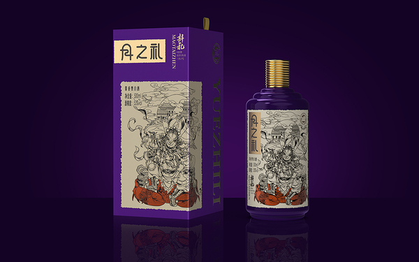 月之禮白酒包裝設計