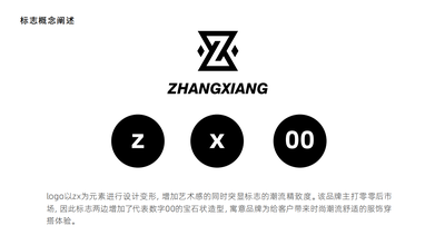 ZHANGXIANG潮流服飾類LOGO設計