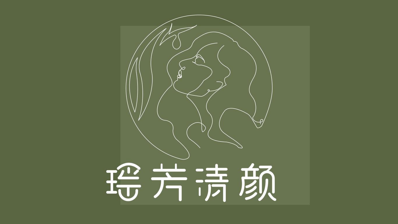 瑤芳清顏品牌logo設(shè)計圖0